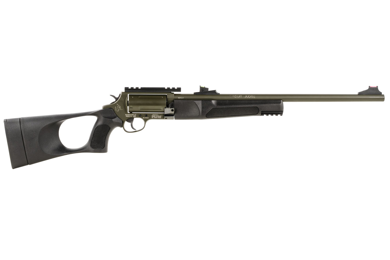 92044-DEFAULT-l Circuit Judge 45 Colt/410 Bore Revolver Rifle with Moss Green Cerakote Finish