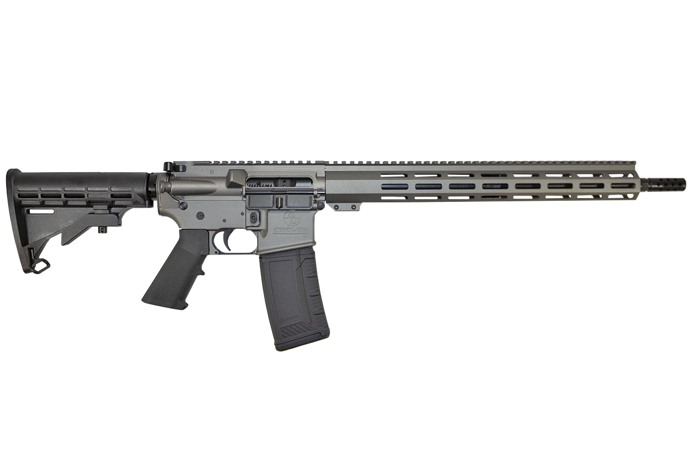223/5.56mm Sem-Automatic AR-15 Rifle with Tungsten Cerakote Finish