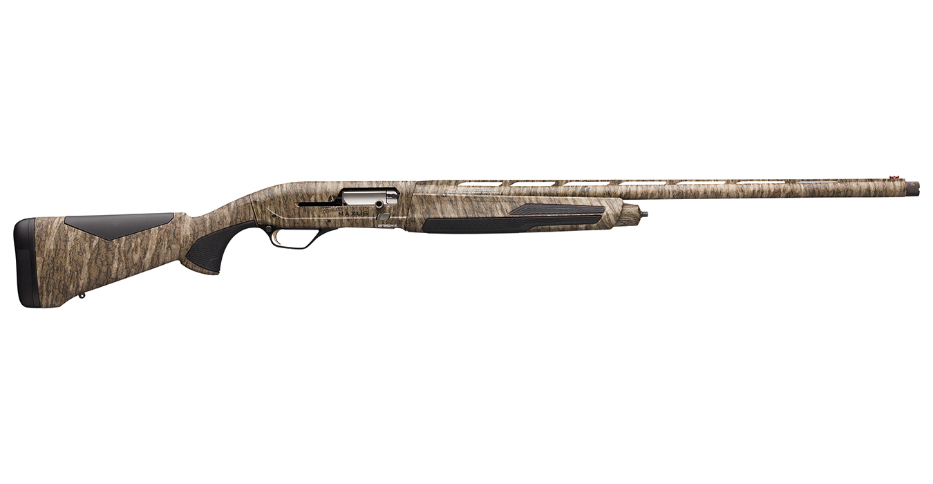 93080-DEFAULT-l Maxus II 12 Gauge Semi-Auto Shotgun with 26 Inch Barrel and Mossy Oak Bottomland Camo Finish - Firearms | The Gun Shop