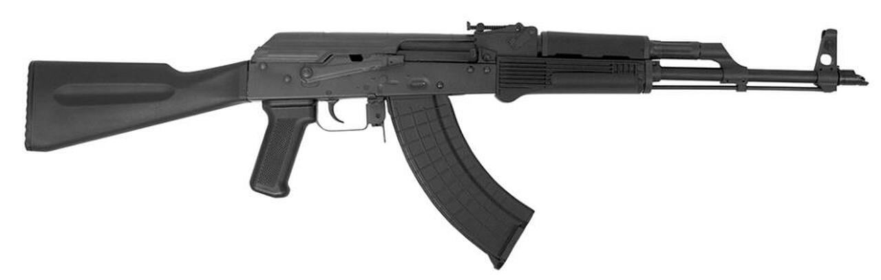 Inter Ordnance AKM247 Rifle 7.62x39mm, Synthetic Black Stock,, rd, 30 rd