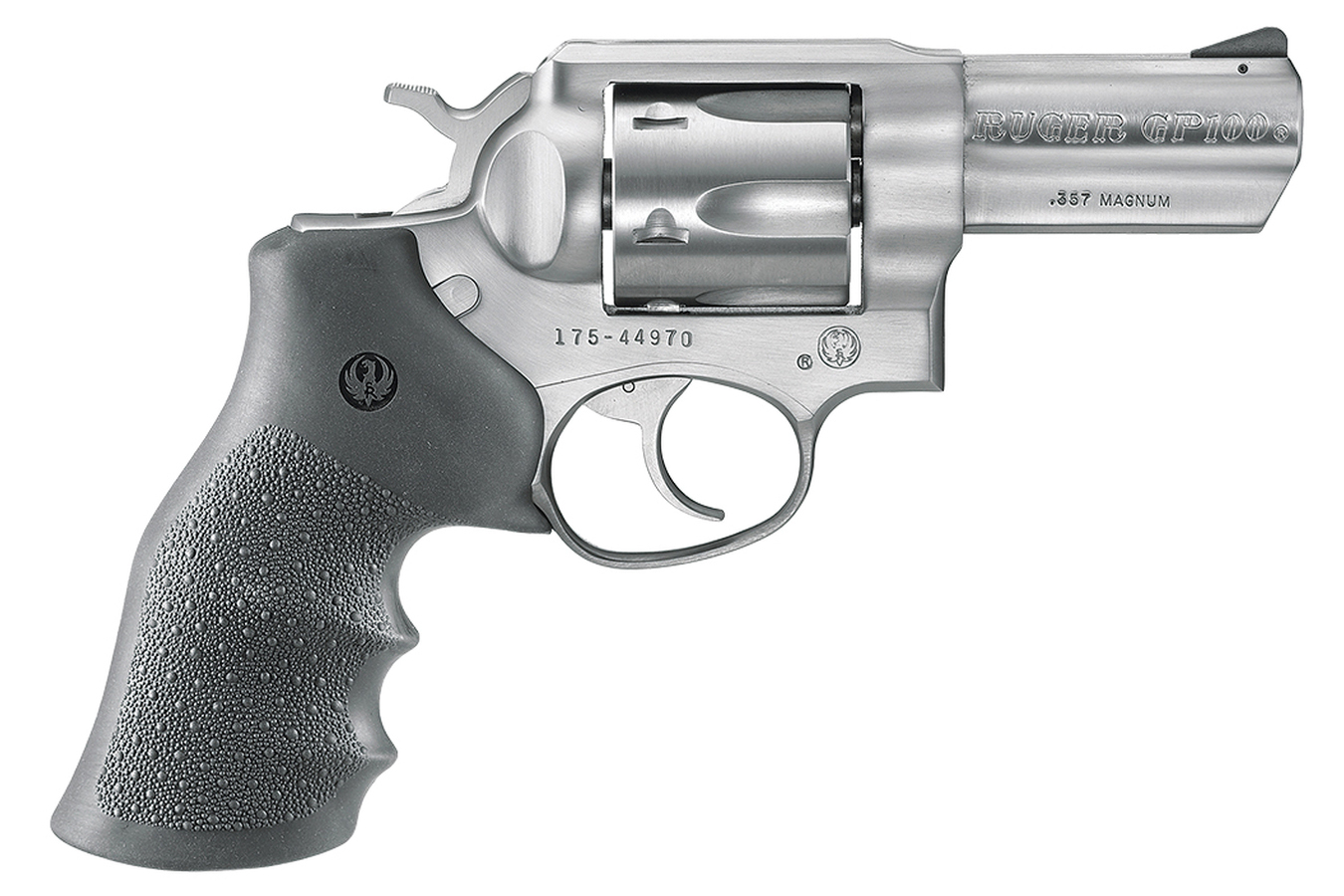 GP100 Standard 357 Magnum Double-Action Revolver with Hogue Monogrip - Firearms | The Gun Shop