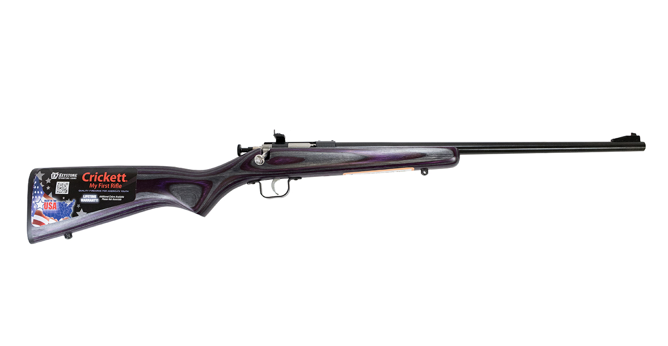 Crickett 22LR Youth Bolt-Action Rimfire Rifle with Purple Laminate Stock - Firearms | The Gun Shop