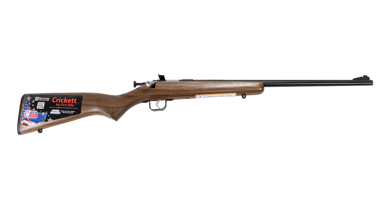 Crickett 22 WMR Youth Bolt-Action Rimfire Rifle with Walnut Stock - Firearms | The Gun Shop