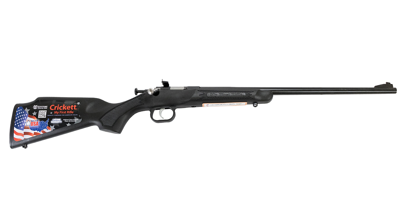 Crickett 22 WMR Youth Bolt-Action Rimfire Rifle with Black Synthetic Stock