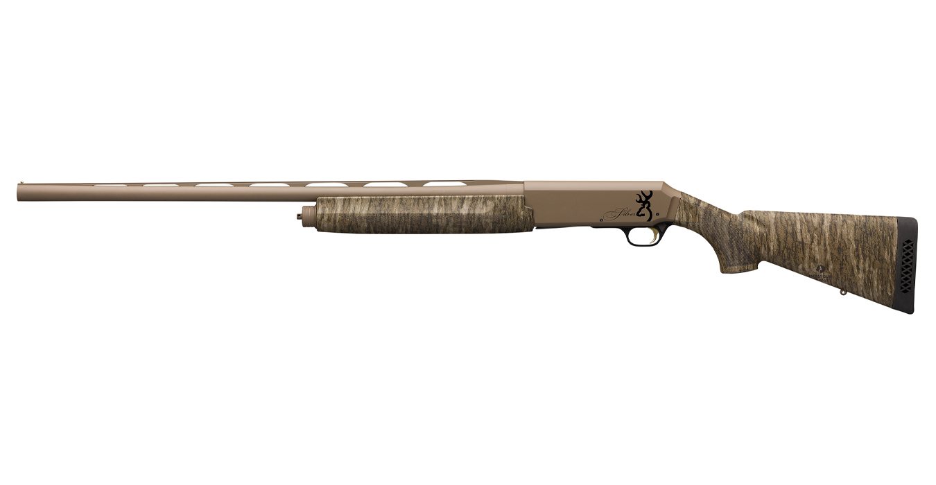 Silver Field 12 Gauge Semi-Auto Shotgun with Mossy Oak Bottomland Stock and FDE Cerakote Finish - Firearms | The Gun Shop