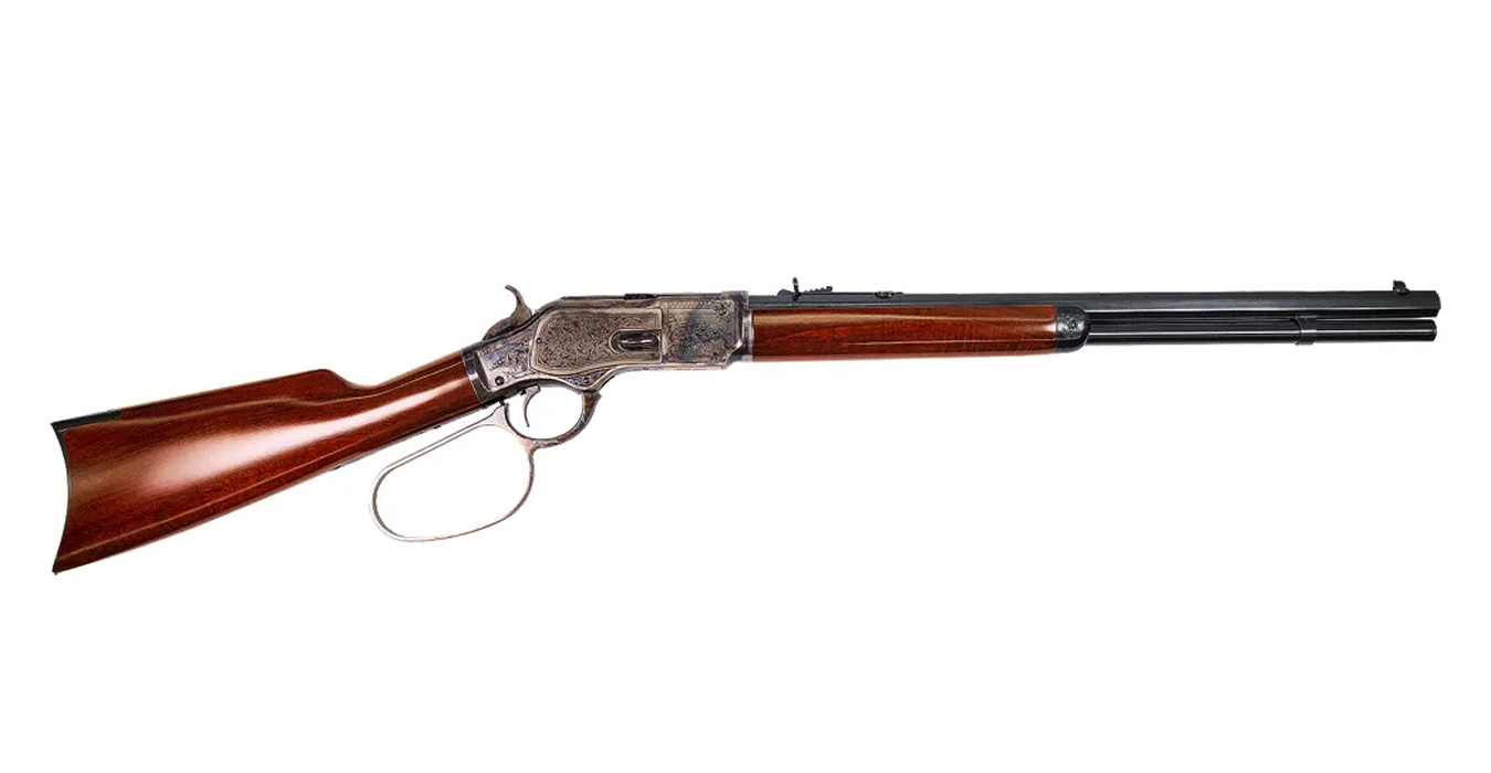 1873 Limited Edition 45 Colt Short Rifle Deluxe with Blue Octagonal Barrel - Firearms | The Gun Shop