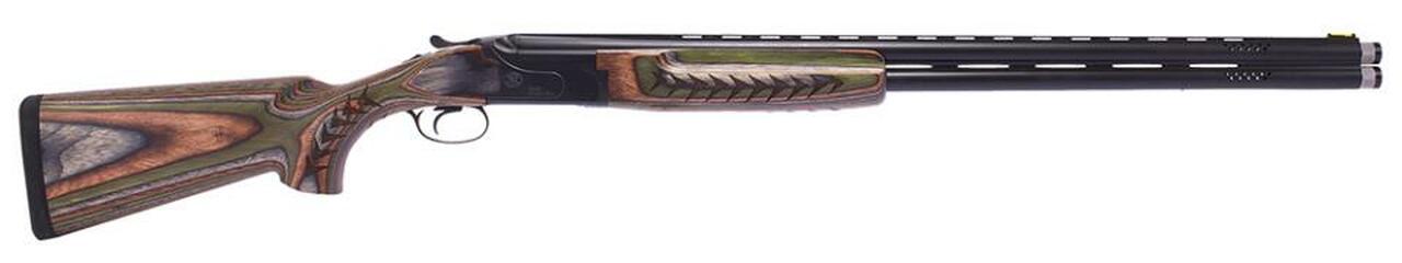 FN SC1 Over/Under 12 Ga, 30" Barrel, 3" Chamber, FOF Adjustable Green Laminmated Stock, Blued