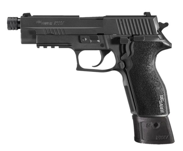 SIG P227 Tac SA/DA 45ACP, 4.4" Threaded Barrel, Black Grip, 10rd+14rd Mags