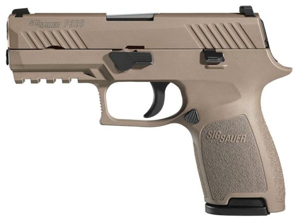 Sig P320 Compact .40 S&W, 3.9", FDE PVD Stainless, 4 Point Safety, 2x10rd