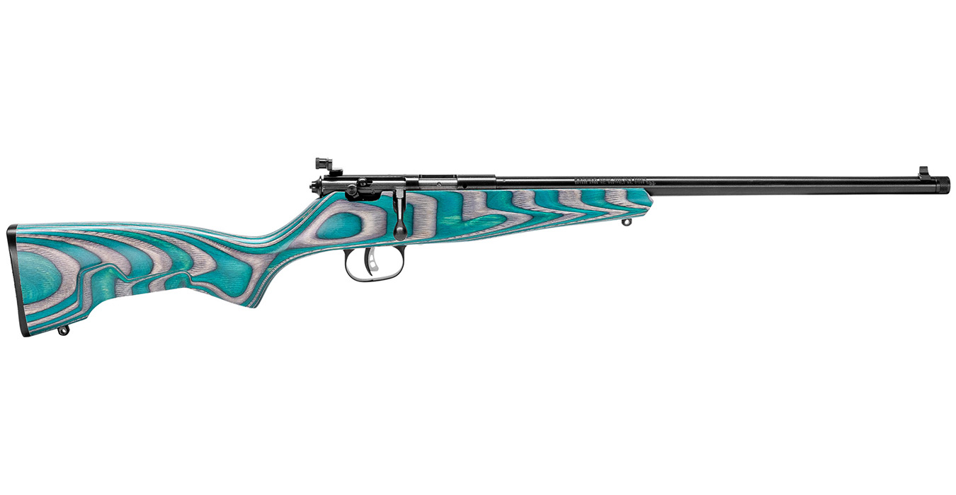 Rascal Minimalist 22LR Bolt Action Rimfire Rifle with Gray/Teal Hybrid Stock - Bolt-Action Rimfire Rifles | The Gun Shop