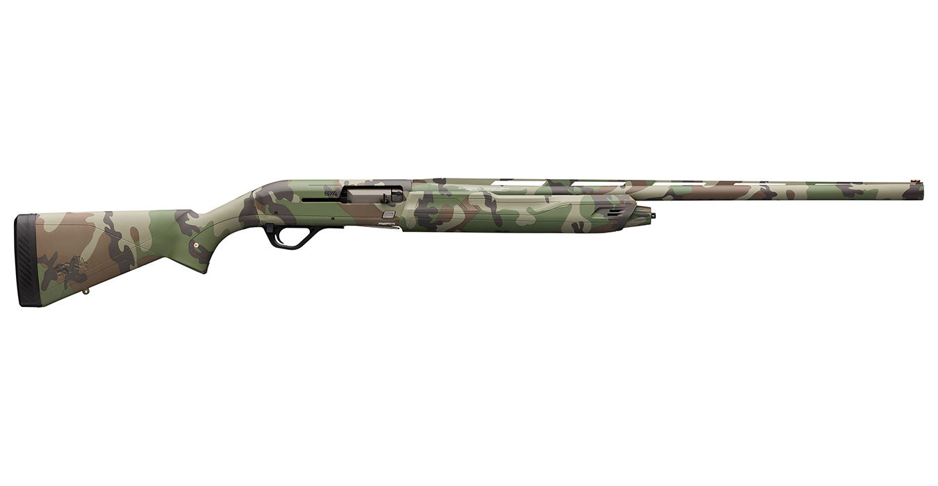 95998-DEFAULT-l SX4 Waterfowl Hunter 12 Gauge Semi-Auto Shotgun with Woodland Camo Finish and 28 Inch Barrel - Firearms | The Gun Shop