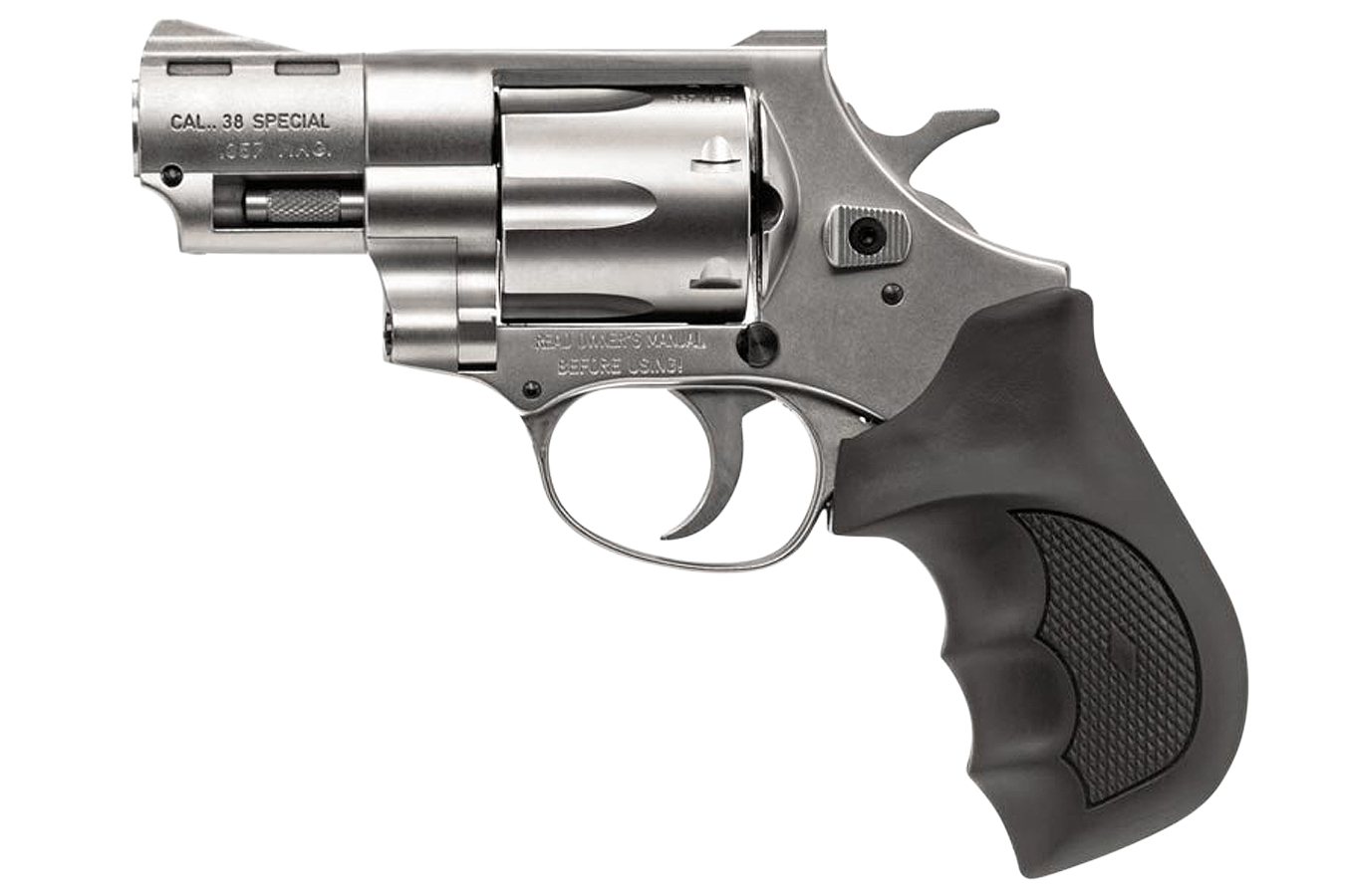Windicator .357 Magnum DA/SA Revolver with Nickel Finish and Rubber Grip - Firearms | The Gun Shop