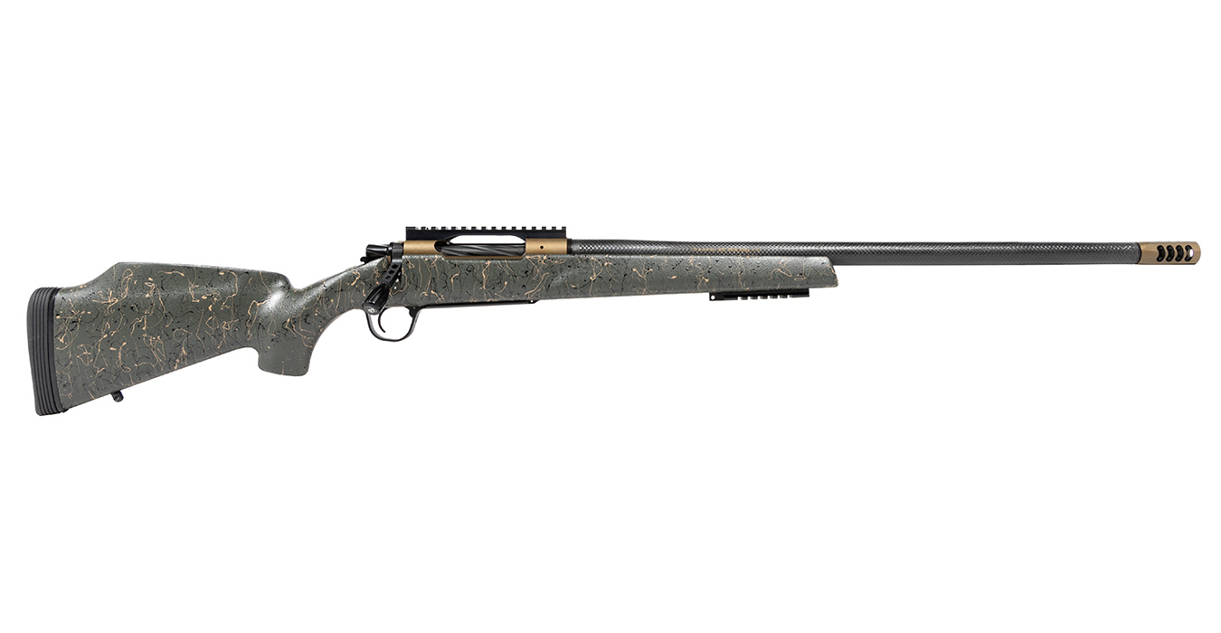 Traverse 28 Nosler Bolt Action Rifle with 26 Inch Barrel and Green/Tan Webbed Stock - Bolt-Action Rifles | The Gun Shop