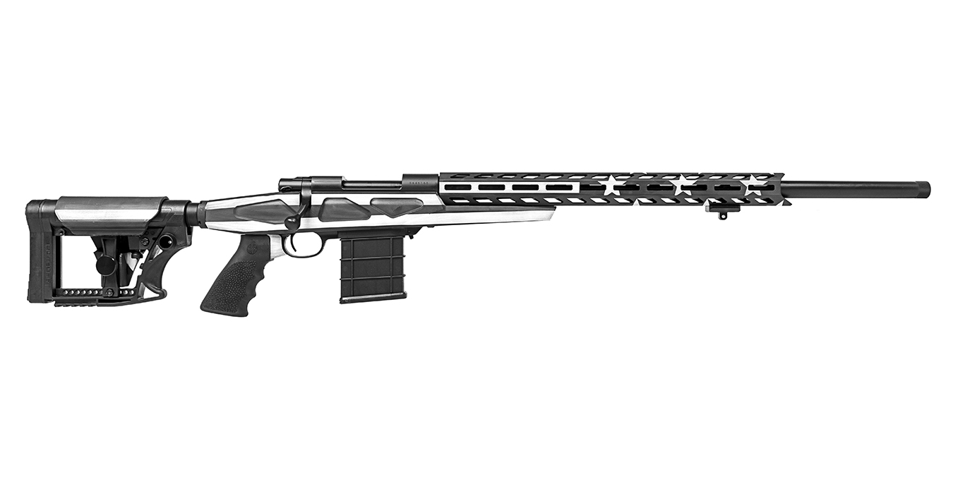 97483-DEFAULT-l M1500 APC 6.5 Creedmoor Bolt-Action ACP with American Flag Cerakote Gray Chassis - Bolt-Action Rifles | The Gun Shop