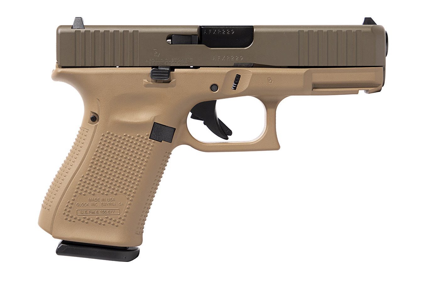 19 Gen5 9mm 15-Round Pistol with FDE Frame and Patriot Brown Slide - Firearms | The Gun Shop
