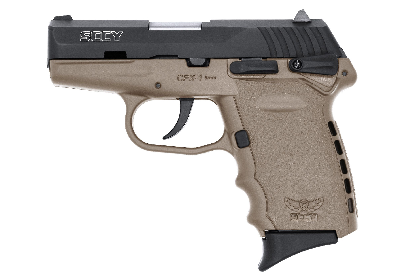 CPX-1 9mm Pistol with Dark Earth Frame and Black Nitride Finish