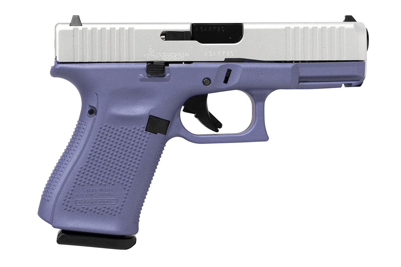 19 Gen5 9mm Striker-Fired Pistol with Crushed Orchid Cerakote Frame and Satin Cerakote Slide - Firearms | The Gun Shop