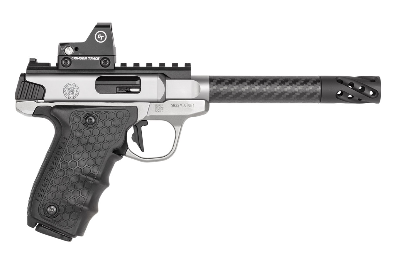 SW22 Victory 22LR Performance Center Target Model with Carbon Fiber Barrel and Crimson Trace Red Dot - Firearms | The Gun Shop