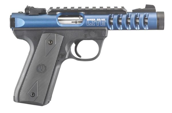 Ruger 22/45 Lite .22lr, 4.4", Threaded Barrel, Blue Anodized, Adj Sights, 10rd
