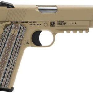 Colt Marine CQBP M45-A1 SA 45 ACP 5" Barrel, Novak 3Dot Desert Tan G10 Grip, 7rd