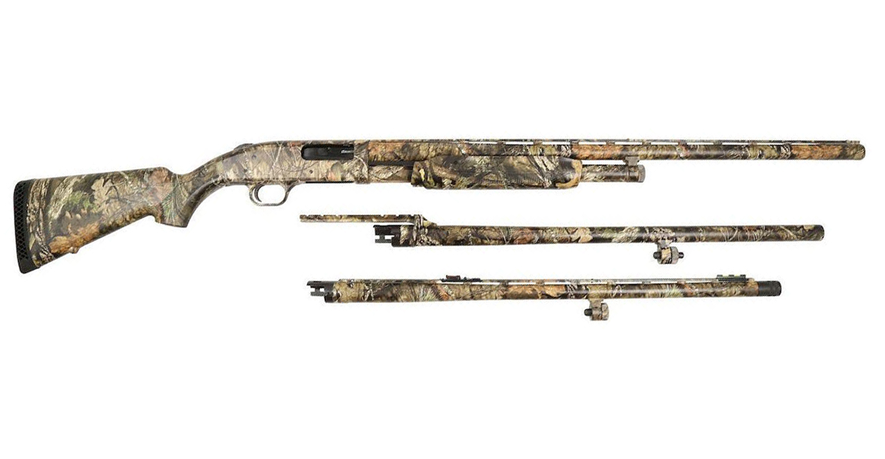 M500A 12 Gauge Pump-Action Shotgun Combo with 3 Barrels and Mossy Oak Camo Finish - Firearms | The Gun Shop