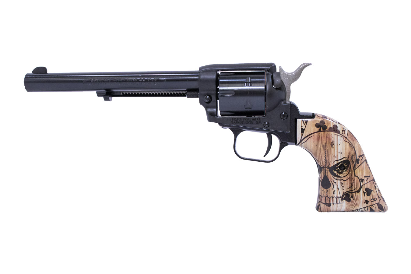 Rough Rider 22LR Rimfire Revolver with Deadmans Hand Grips and 6.5 Inch Barrel - Firearms | The Gun Shop