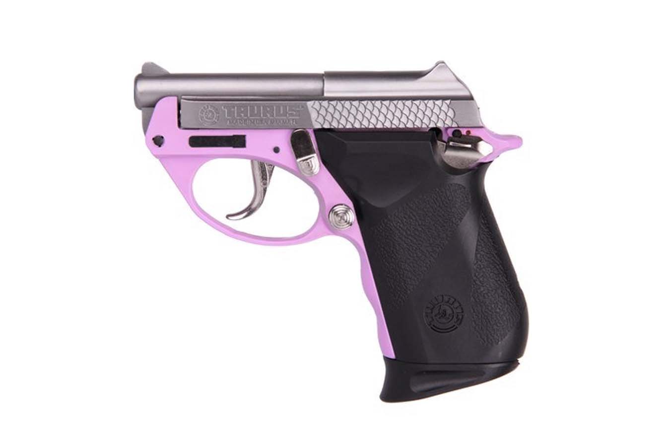 PT-22 22LR Pistol with Lavender Frame and Stainless Slide