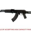 Arsenal, Inc. SAM-7 Rfifle 762x39, 16" Hammer Forged Barrel, Black, Side Folding Stock, Adjustable Sights, 10Rd, Milled Receiver, Scope Rail