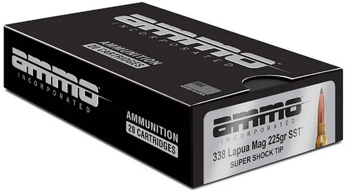 Ammo Signature 338 Lapua Mag, 225gr, Super Shock Tip, 20rd Box - Ammo | The Gun Shop