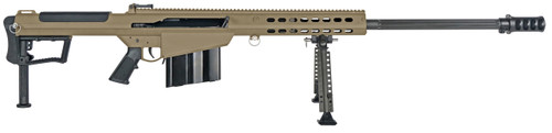 Barrett M107A1, 50 BMG, 29" Barrel, Flat Dark Earth Cerakote, Includes Bipod/Pelican Case, 10rd - Barrett Firearms | The Gun Shop