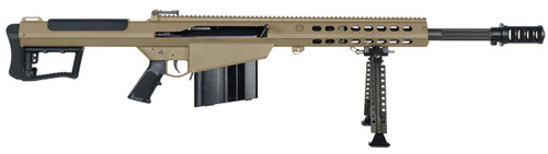 Barrett M107A1 50 BMG, 20" Barrel, Flat Dark Earth Cerakote, Includes Bipod/Pelican Case, 10rd - Barrett Firearms | The Gun Shop