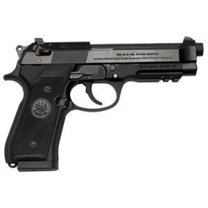 Beretta 92A1 9mm 4.90" TB 17rd Black Bruniton Steel Slide Black Checkered Polymer Grip