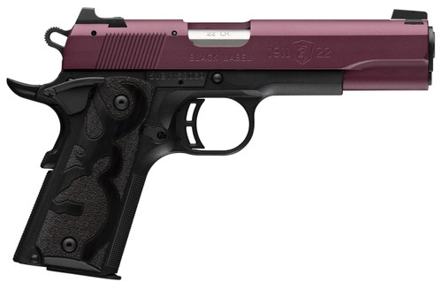 Browning 1911-22 Black Label 22 LR, 4.25" Barrel, Black Cherry Cerakote Slide, Black Laminate Grip, 10rd - 1911 Guns | The Gun Shop