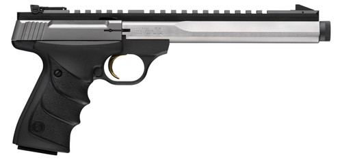 Browning Buck Mark Contour 22 LR, 7.65" Threaded Barrel, Stainless Serrated Slide, 10rd - Browning | The Gun Shop