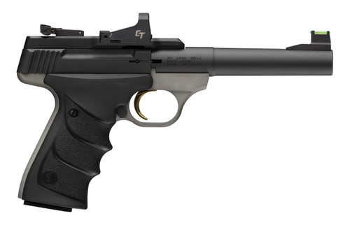 Browning Buck Mark Practical 22 LR, 5.5" Barrel, Black/Gray, Crimson Trace Red Dot, 10rd - Browning | The Gun Shop