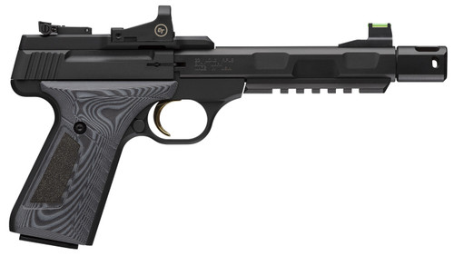 Browning Buck Mark Contour Pro 22 LR, 5.9" Threaded Barrel, Black, Crimson Trace Red Dot, 10rd - Browning | The Gun Shop