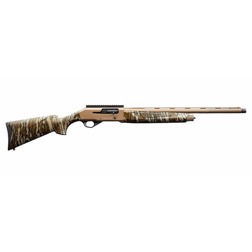 Charles Daly 601 Turkey 12 Ga, 3", 24" Vent Rib Barrel, Steel, Flat Dark Earth Cerakote, Sythetic Mossy Oak Bottomland Camo Stock, Fiber Optic Front Sight, Picatinny Rail, 3 Choke Tubes (Beretta/Benelli)- F,M,XXF, 4rd - Chiappa | The Gun Shop