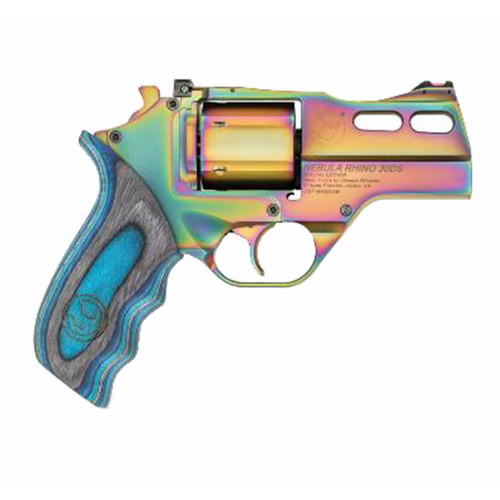 Chiappa Rhino Nebula 30DS 357 Magnum/38 Special, 3" Barrel, Rainbow PVD, 6rd - Chiappa | The Gun Shop