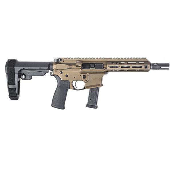 Christensen Arms CA 9mm Pistol AR-15 Bronze 7.5" Barrel M-Lok