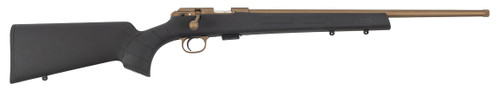 CZ 457 American 22 LR, 20" Threaded Barrel, Cerakote Finish, Bronze, Black Stock, 5rd - CZ USA | The Gun Shop