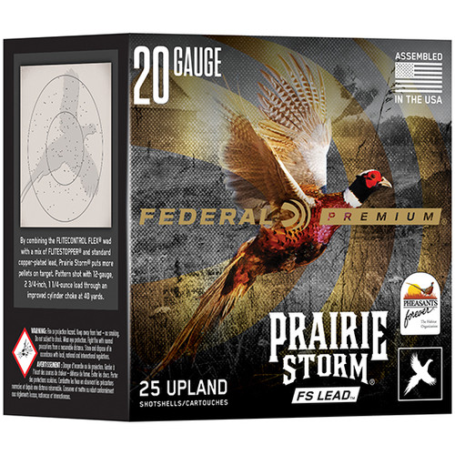 Federal Premium 20 Ga, 2.75", 1 oz, Prairie Storm, 5 Shot, 25rd Box - Ammo | The Gun Shop