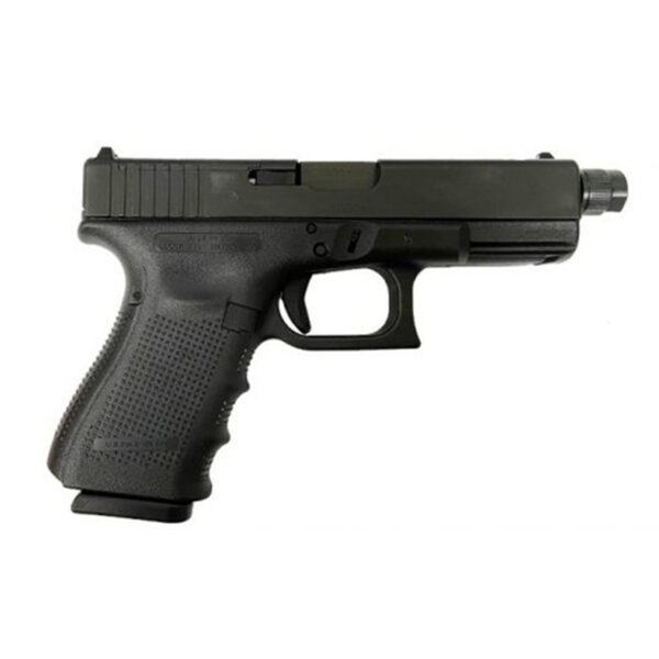 Glock, 19 Gen4, M.O.S, Striker Fired, Compact, 9mm, 4.02" Threaded Barrel, Polymer Frame, Matte Finish, Fixed Sights, 15Rd, 3 Magazines