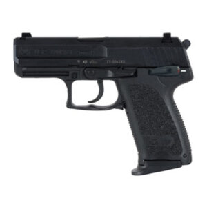 HK, USP40, V1, Double Action/Single Action, Semi-automatic, Polymer Frame Pistol, 40 S&W, 3.58" Barrel, Black, 3 Dot Sights, Manual Thumb Safety, 10 Rounds, 2 Magazines