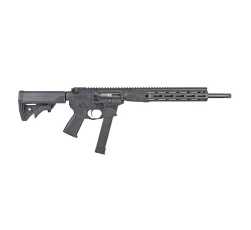LWRC IC NINE 9mm, 16" Barrel, Adjustable Stock, Tungsten Gray, 27rd - 3 Gun Competition | The Gun Shop