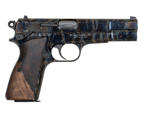 Inglis GP-35 9mm, 4.7" Barrel, Case Hardened, Turkish Walnut Grip, 15rd - 1911 Guns | The Gun Shop