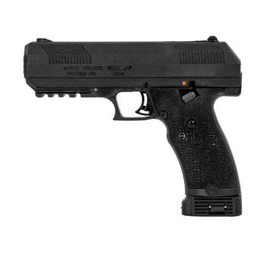 Hi-Point JXP 10mm, 4.50" Barrel, Black Powder Coated YC9 Styled Serrated Slide, Black Frame-Rail-Textured Grips, 10rd - Firearm | The Gun Shop