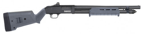 Mossberg 590S 12 Ga, 3" Chamber 18.5" Barrel, Gray, Holosun HS407K, 9rd - Firearm | The Gun Shop