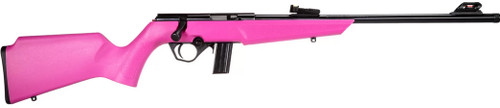 Rossi RB22 22 LR, 16" Barrel, Black, Pink Synthetic, Fiber Optic Sights, 10rd - Firearm | The Gun Shop