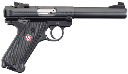 Ruger Mark IV Target 22 LR, 5.5" Barrel, Black, Bull Barrel, California Compliant,10rd - 1911 Guns | The Gun Shop