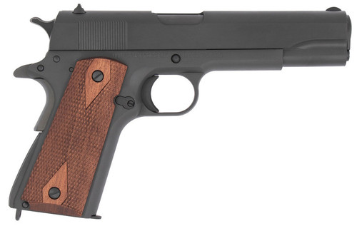 Tisas 1911 A1 US Army WWII 9mm, 5" Barrel, Black, Wood Grips, 7rd - 1911 Guns | The Gun Shop